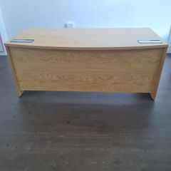 White oak executive managers office desk