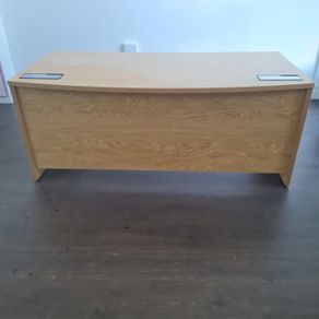 White oak executive managers office desk