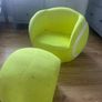 Kids tennis ball shaped chair and foot rest Image 3