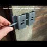 Concrete post bracket - attachment steel clamp and screw Image 2