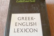 1980 Greek-English Lexicon. Loddel and Scott. Languages. Vintage.