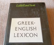 1980 Greek-English Lexicon. Loddel and Scott. Languages. Vintage.