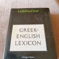 1980 Greek-English Lexicon. Loddel and Scott. Languages. Vintage.