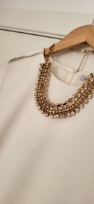 J. LINDEBERG ivory long sleeve dress Sz 40 ( Fit 10 UK) - Rrp 130 (New)