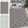 Outdoor Rug 4x6 Reversible Mats Plastic Straw Rugs Easy to Clean Patio Rug Large RV Camping Mat Area Floor Rug for Backyard Picnic Trailer Deck Picnic BBQ (FREE SHIPPING) Image 6