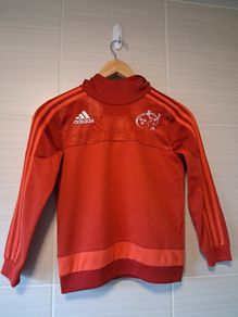 Munster Rugby Hoodie Track Top. Official Adidas Youth Age 8 To 9 Years. Collect In Dublin Or Receive Via Post.