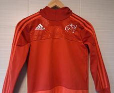 Munster Rugby Hoodie Track Top. Official Adidas Youth Age 8 To 9 Years. Collect In Dublin Or Receive Via Post.