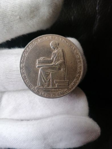 1953 Portugal Silver 20 Escudos Coin