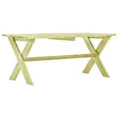 Garden Table 170x73x70 cm Impregnated Pinewood