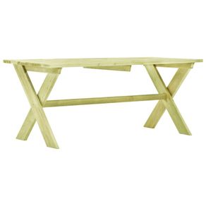 Garden Table 170x73x70 cm Impregnated Pinewood