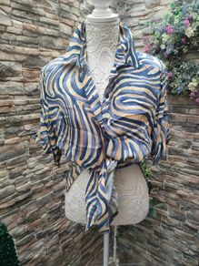 Vintage 80s 90s Retro abstract pattern longline blouse size 10 Postage included