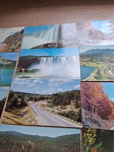 33 x USA And Canadian Mid Century Postcards
