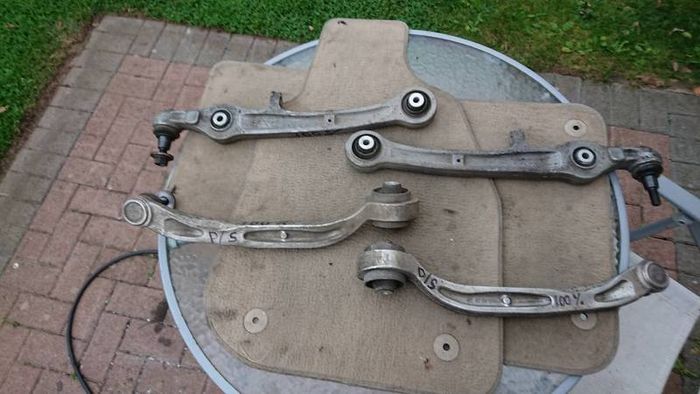 Genuine s-line audi a6 c6 sport shock absorbers springs stop dampers top mounts.35mm lower suspension arms wishbones leather interior etc.. Parts breaking