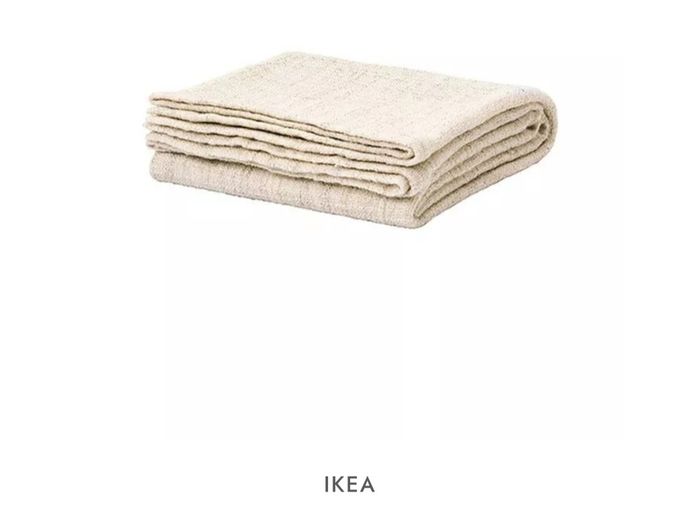 Brand Ikea Gurli Throw- Colour - White  & Beige - Size - 180cm x 120cm