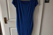 Blue midi bodycon dress size 10