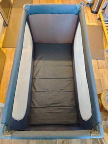 miniuno sleepeasy travel cot with proper mattress