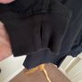 Muji size 12 black cotton top with ribbed cuff Image 4