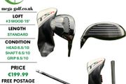 Titleist TSR3 #3 Wood 15 Degree / Tensei White Av 75 X-Stiff