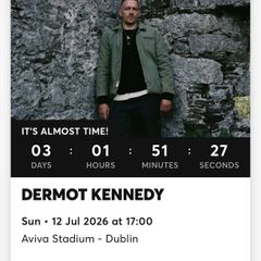 Dermot Kennedy Tickets Sunday 12th July