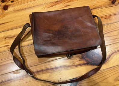 Beautiful  Brown Leather Satchel