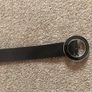 ladies black leather belt Image 4