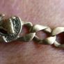 Vintage 9c 375 Solid Yellow Gold Solid Diamonds Cut Horse Shoe with Horses Head Link Bracelet L-6" 8,8 g Image 2
