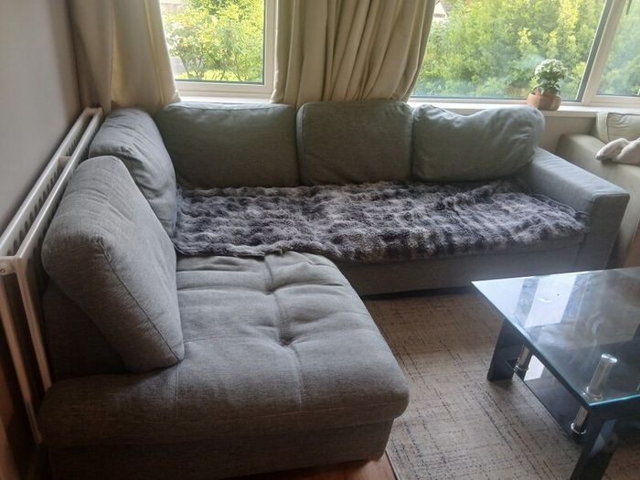 L-Shaped Grey couch