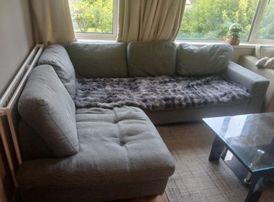 L-Shaped Grey couch