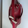 Red Leather Italian Made Handbag Image 2