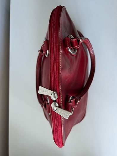 Red Leather Italian Made Handbag