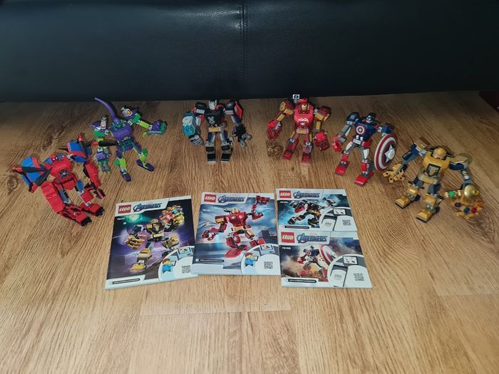 Lego Super Heroes Avengers Thor, Thanos, Captain America, Iron man, Spider-Man & Green Goblin 76219 76140 76141 76168  76169