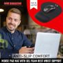 Mouse Mat Black Anti-slip Comfort Mouse Pad Mat With Gel Foam Rest Wrist Support For Pc Laptop - Compatible With Laser And Optical Mice Image 8