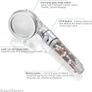 Shower Head Eco Power Original High Pressure Shower Head with Hose and Replacement Stones -3-in-1 Value Kit- with EcoStop Button for Non-Electric Showers Only Image 3