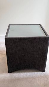 EZ Living Grey Fabric Bedside Lockers / Nightstands (Pair)