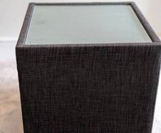 EZ Living Grey Fabric Bedside Lockers / Nightstands (Pair)