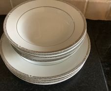Royal Doulton Platinum Dinner & Soup Plates