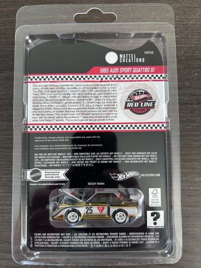 HotWheels Collectors Carded RLC Audi Sport Quattro