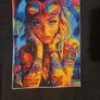 Hand crafted gem art picture of festival girl Image 2