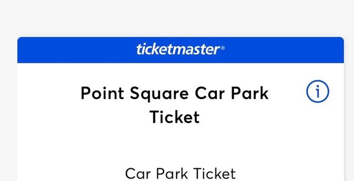 Wwe Dublin Raw Event Car Parking Ticket