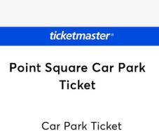Wwe Dublin Raw Event Car Parking Ticket