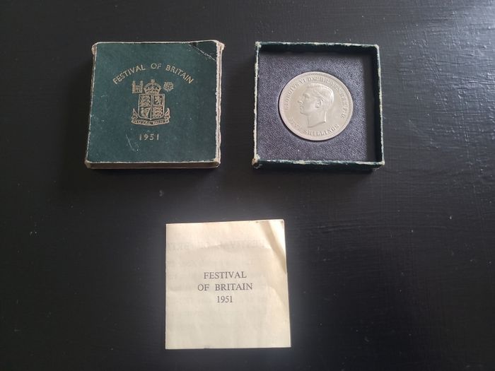 1951 Festival of Britain coin - Green Box