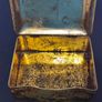 Deer Fawn Embossed Biscuit Tin Vintage Antique Collectable Retro Lidded Image 4
