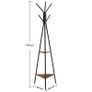 New Vintage Coat Rack with 2 Shelves - FREE P&P Image 5