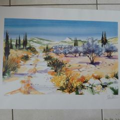 Limited edition lithograph French Landscape 9 by Ella Fort 99/390
