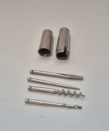 Antique German Pocket Multi-Tool Roundlet / Travel Set c. 1900