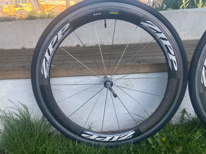 ZIPP 404 Carbon Rim Brake Clincher Wheels Wheelset 8 9 10 Speed Shimano SRAM