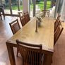 Rectangular extendable table (for 10) with 8 chairs Image 3