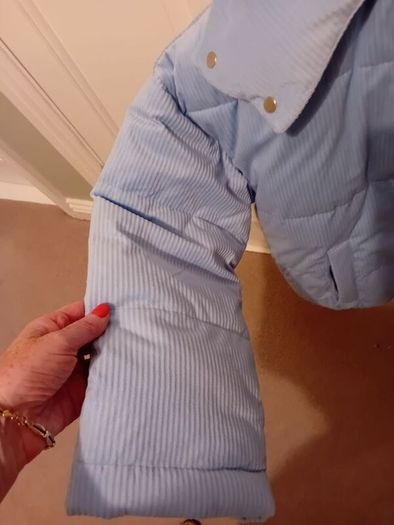 Stunning Benetton Jacket - Light Blue - Size XS Fits UK 10, 12 - BNWT RRP 159