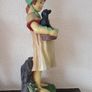Peter Mook vintage signed boy and girl figures Image 5
