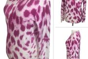 Gerard Pink &amp; White Lightweight Long Sleeve Jumper Feather Print L Uk 14 Includes Post